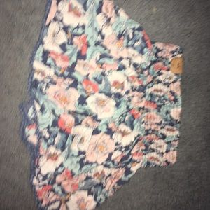 hollister xs skirt floral nwt